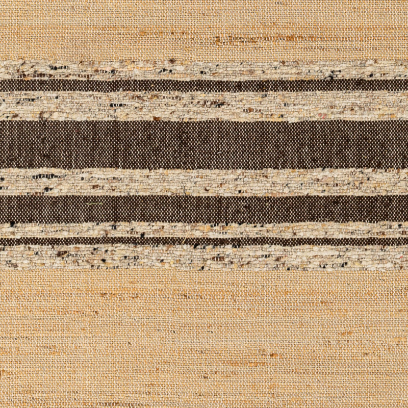 Striped Indoor Rug, Rectangle 6' x 9', Khaki