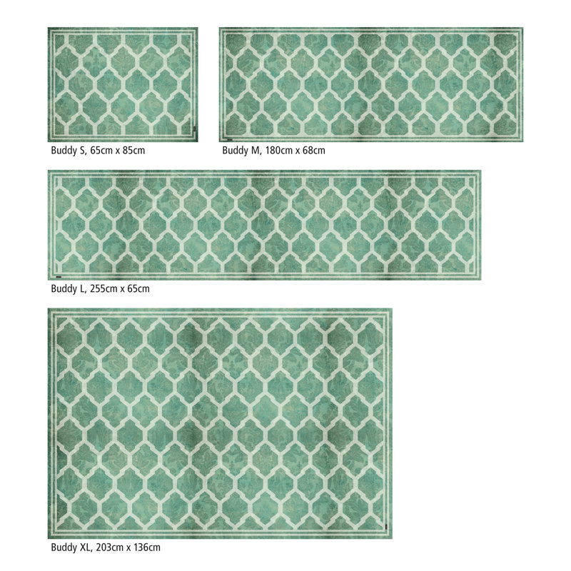 Dimmick Non-Slip Geometric Doormat, 65 x 85 cm