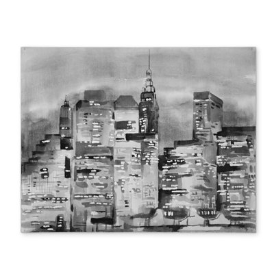 Napperon Aquarelle Cityscape Décoration de chambre à coucher