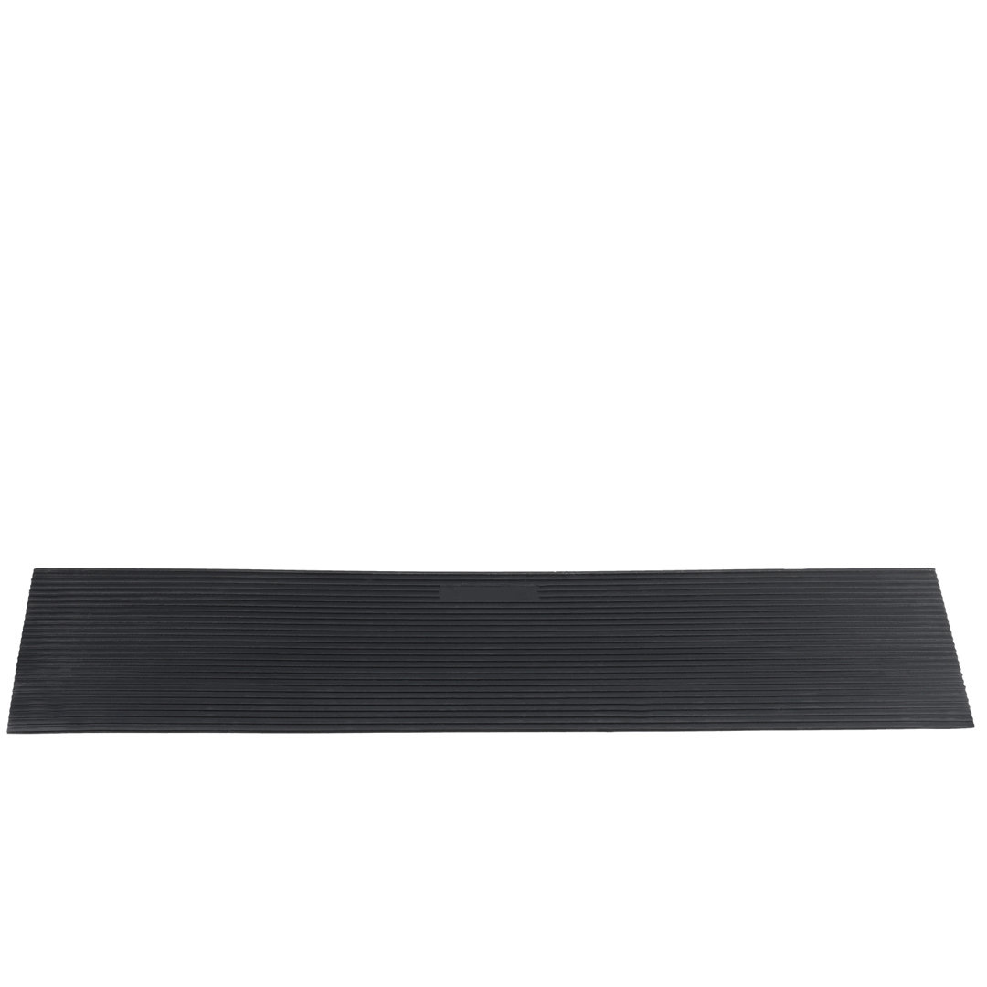 4.06 cm Rise Cuttable Threshold Ramp for Sweeping Robot, 90 cm Wide Natural Rubber Wheelchair Ramp, Non-Slip Solid Rubber Ramp with Double-Sided Tape