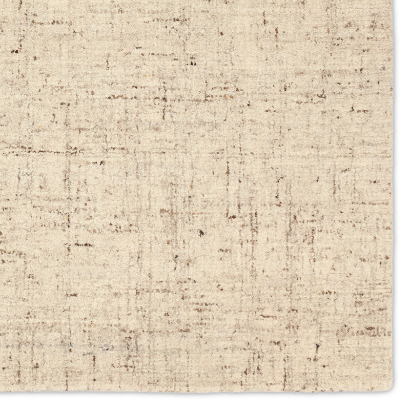 Jaipur Living Macklin Handmade Solid Cream/Brown Area Rug, Rectangle 8' x 10'
