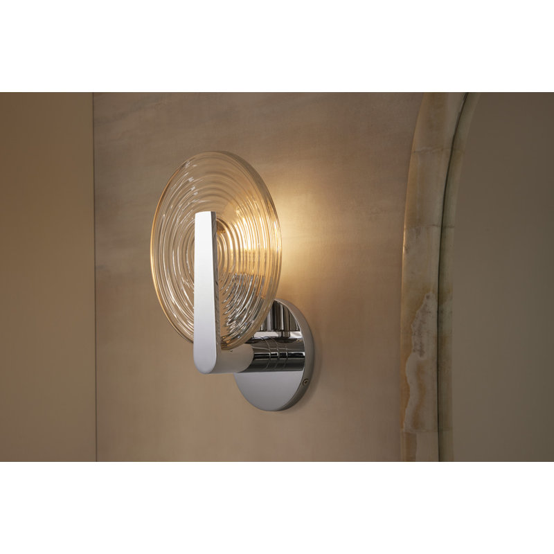 Hint One-Light Sconce, Polished Chrome