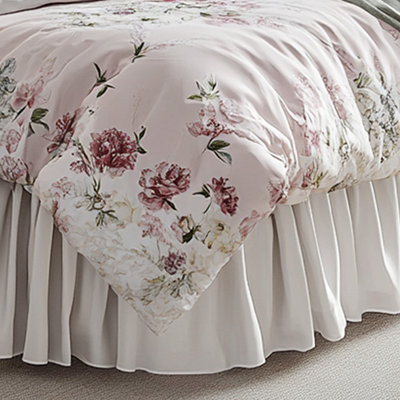 Vintage Floral Bed Skirt Romantic Country Style