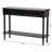Laura Baxton Studio Malinda Classic Black Wood 2-Drawer Console Table With Spindle Legs-668574724