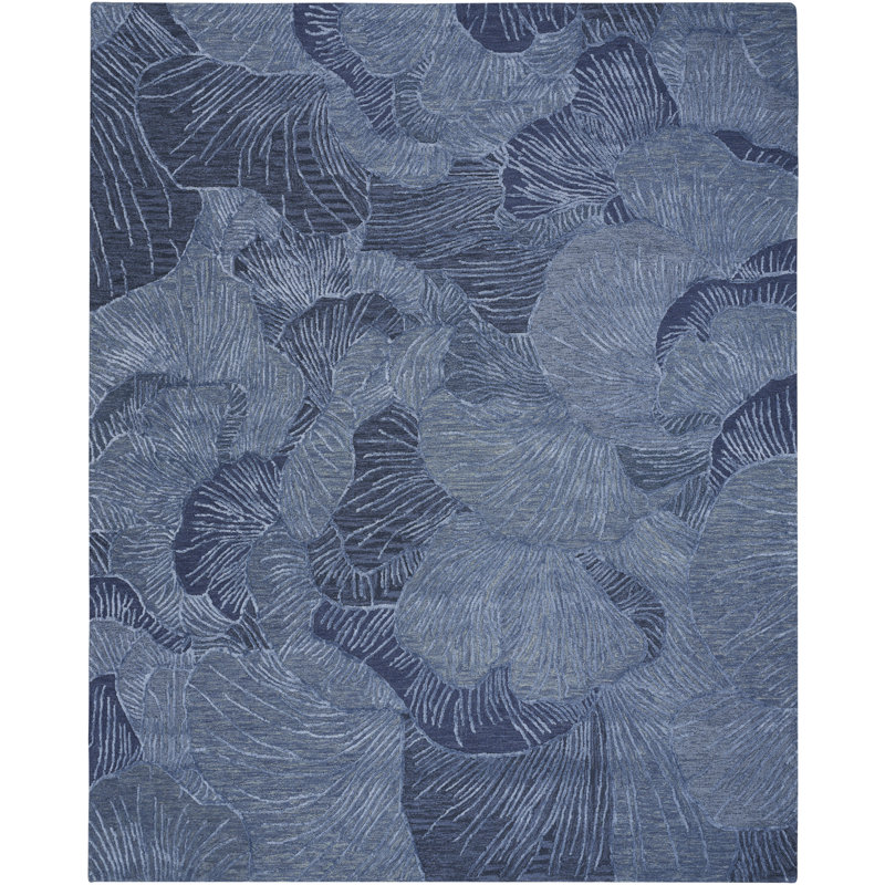 Derena Floral Handmade Area Rug, Rectangle 259 x 351 cm
