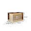 55.12"Italian luxury-style brown jewelry storage cabinet