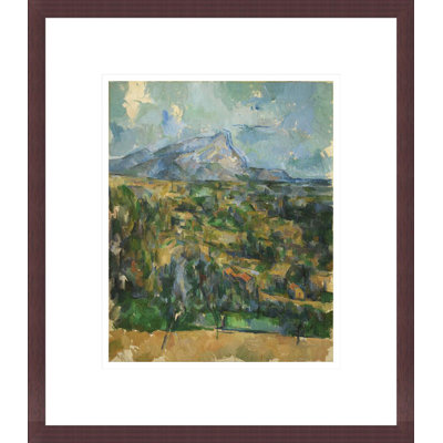 «Mont Sainte-Victoire» par Paul Cézanne, impression giclée encadrée