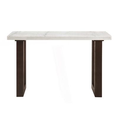 Table de canapé en faux marbre, console, table de couloir
