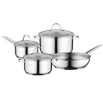 BergHOFF Stone Non-stick 7Pc Cookware Set, Ferno-Green, PFOA-Free Coating,  Induction Cooktop Ready