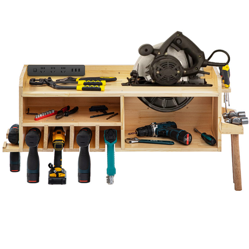 Organisateur d'outils électriques, support de perceuse à fixation murale, perceuse à 4 fentes suspendues