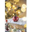 Décorations de Noël en verre de designer rouge | Ensemble de 12, 3 pouces