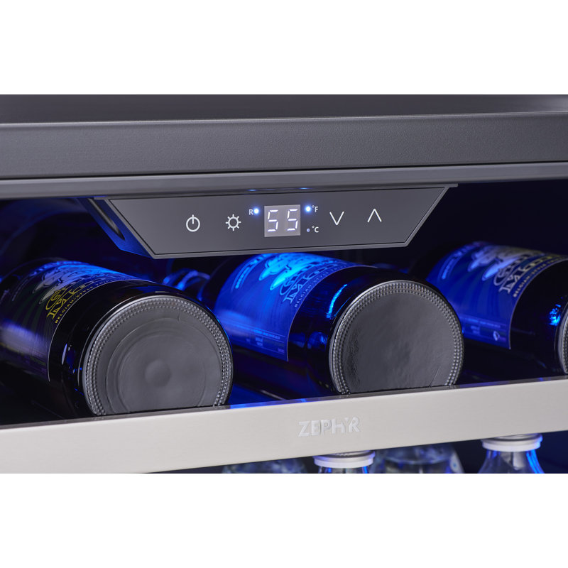 Presrv 24'' 148 Bottle Single Zone Freestanding/Built-In Wine Refrigerator