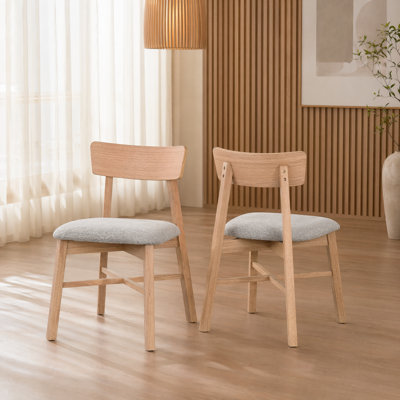 Upholstered Side Chairs with Solid Wood Frame
