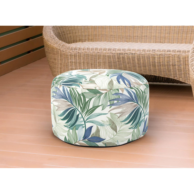 Repose-pieds d'extérieur avec coussin Aharon