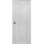 Porte intérieure standard préfinie en bois massif manufacturé 1 panneau Shaker-94384073-94384054-94591425