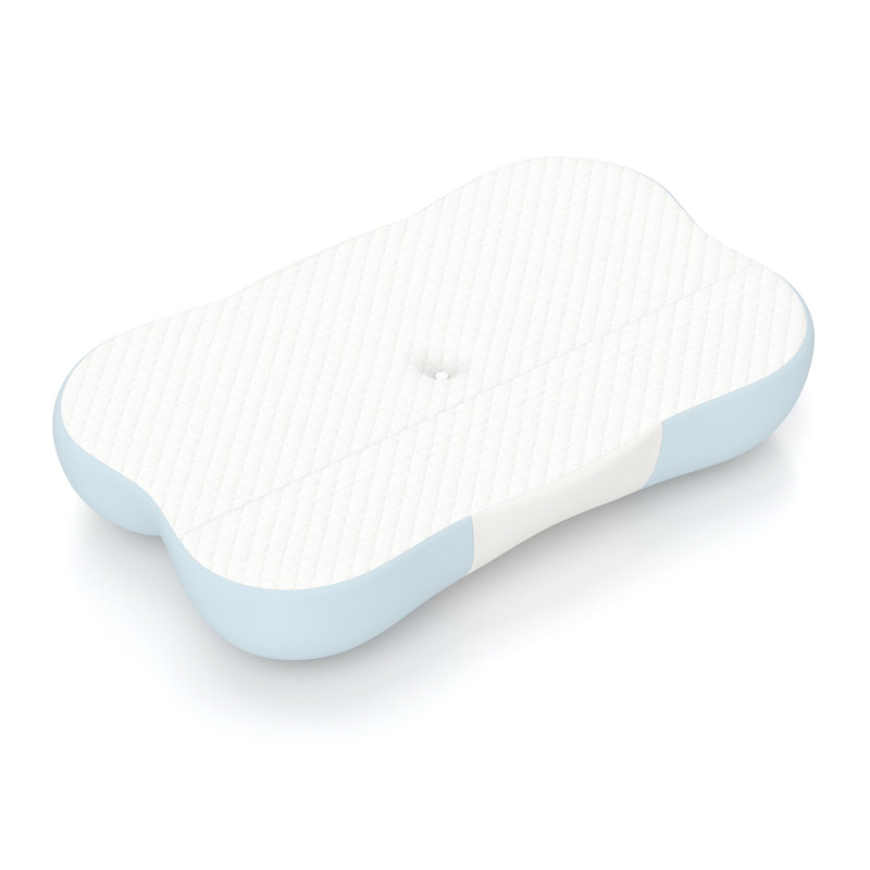 Oreiller en mousse viscoélastique Butterfly Cloud Contour, Blue;White