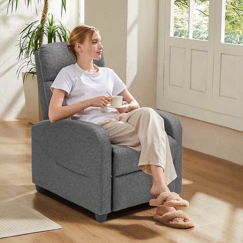 Rocker Recliner Sofa, Massage Couch, Glider Chair with Footrest & High Back