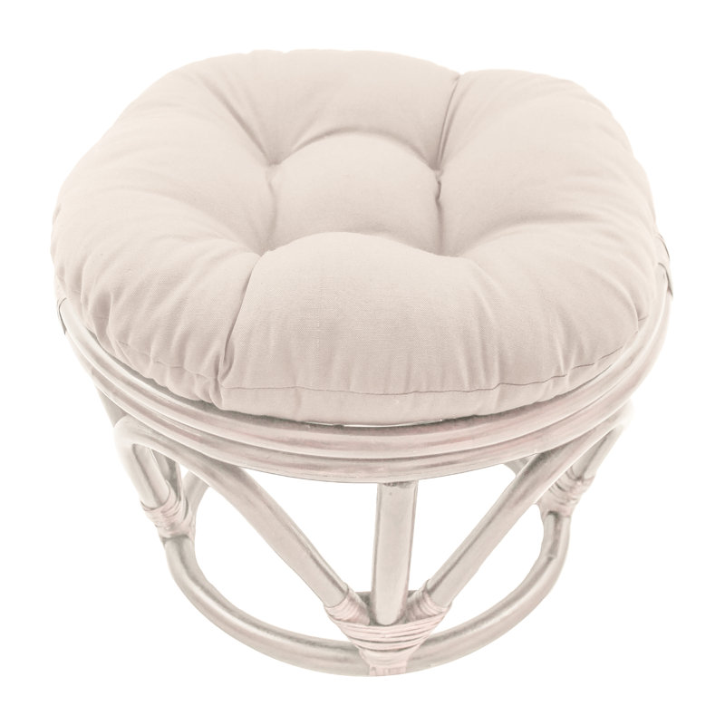 Coussin rond pour repose-pieds d'intérieur, Coquille d'œuf