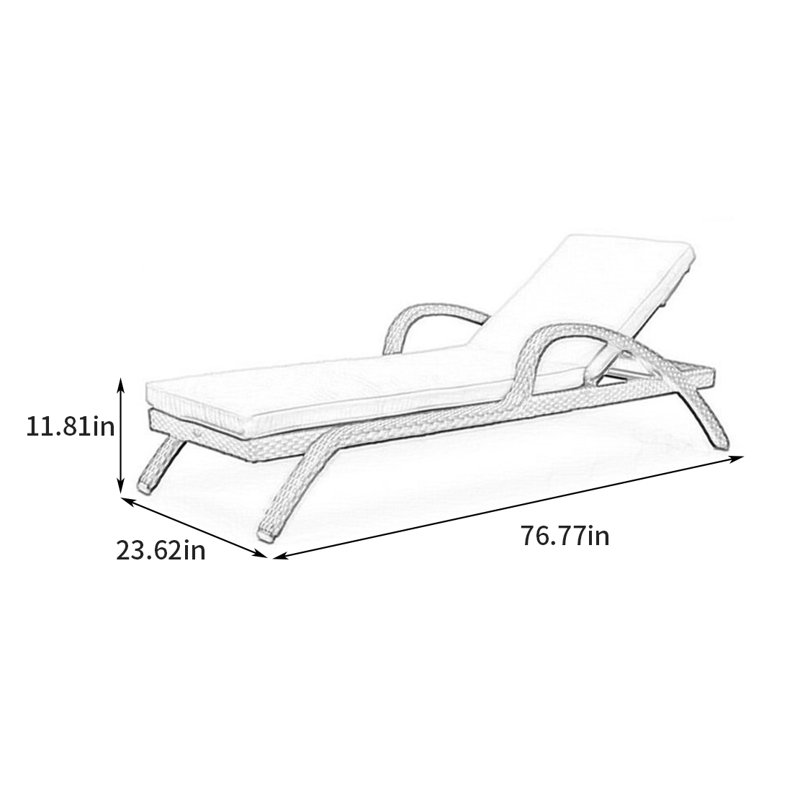 Swimming pool outdoor leisure lounge chair