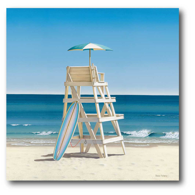 «Lifeguard Stand», reproduction d'impression sur toile tendue, H 30 po x l 30 po x 1,5 po