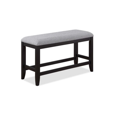 1Pc Transitional Finish Fabric Upholstered Counter-Height Dining Bench, Combining Style, Comfort, And Versatility For Modern Kitchens And Dining Areas.