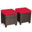Ensemble de 2 repose-pieds de jardin Pleven