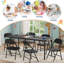 Ensemble 7 pièces de table et chaises pliantes pour enfants, table d'activité pour garderie, salle de classe, salle à manger et jeu-557099755