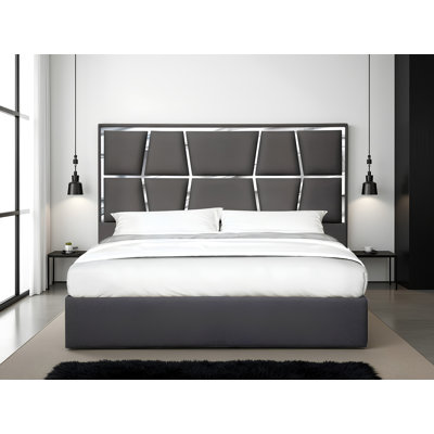 Lit plateforme tapissier Canchola