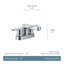 Laris Centerset Bathroom Faucet with Drain Assembly