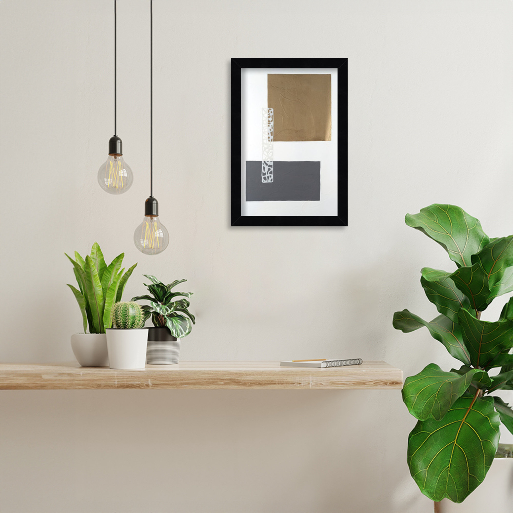 Nooks And Crannies I by Finnerty Wood Framed Wall Art Print, 13" H x 9" W, Black