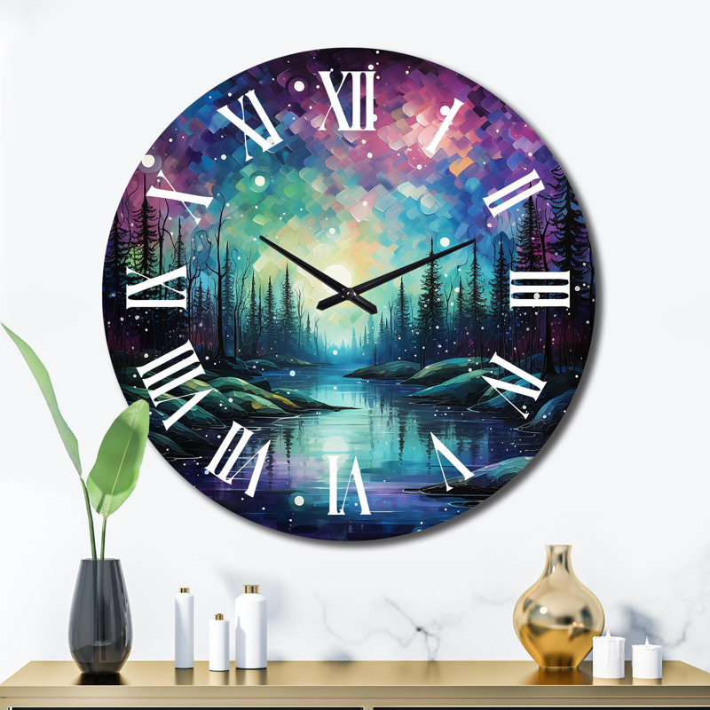 Horloge murale en métal, Très grand