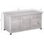 Coffre de rangement en bois gris 75 gallons