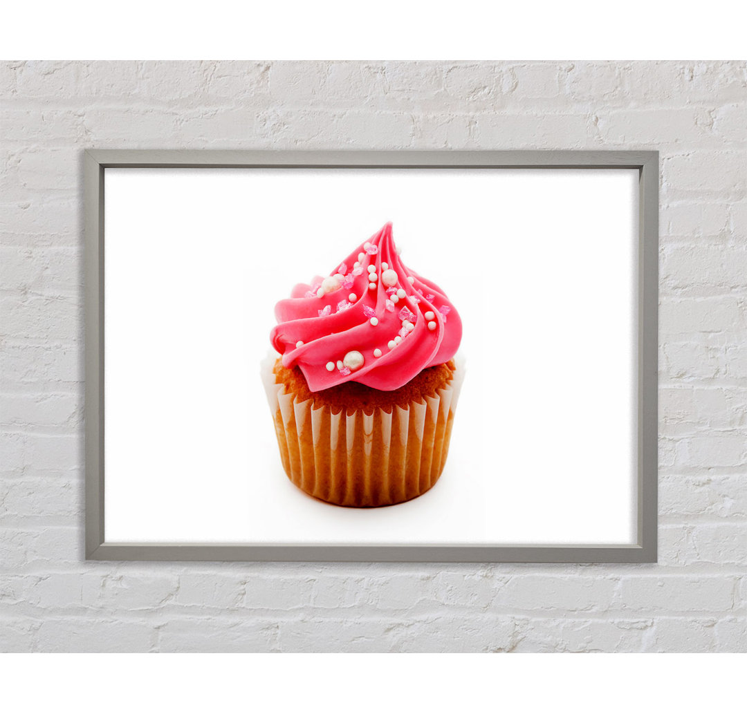 Beautiful Pink Cupcake - Einzelbildrahmen Kunstdrucke auf Leinwand