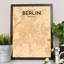 Berlin City Map - No Frame Print-1273127341