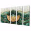 «Bold Forest Landscape Path of the Emerald River I», art mural forêt - art mural traditionnel-37370644-37370645