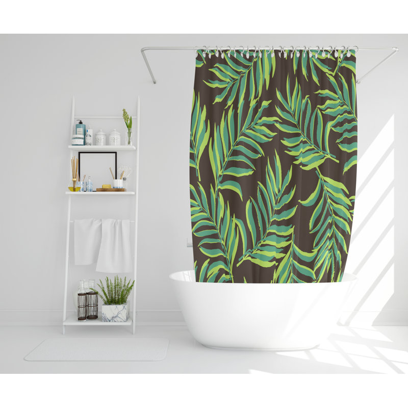 Aarush Polyester Shower Curtain Set, 168cm H x 168cm W