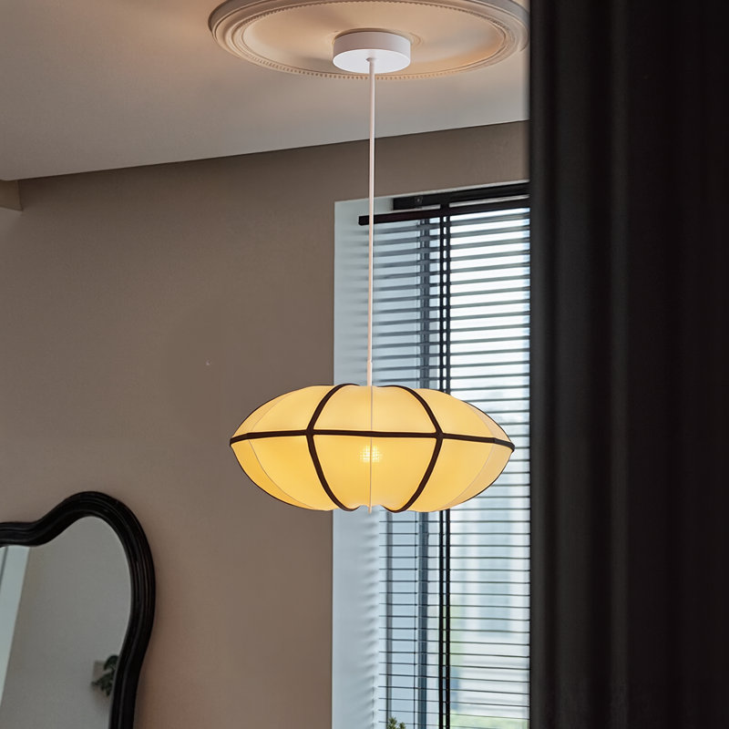 1-Light Pendant Light Foyer Geometric, 12.99" H x 23.62" W x 23.62" D