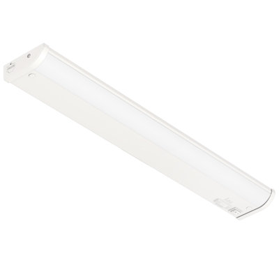 Inlight 24-inch 5 Color Levels LED Under Cabinet Lighting with ETL listed, Selectable 2700K/3000K/3500K/4000K/5000K, Dimmable, White Finished, IN-0208-3-WH
