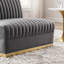 Fauteuil modulaire en velours Sanguine Channel-88903415