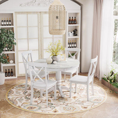 Alson 4 - Person Pedestal Dining Set