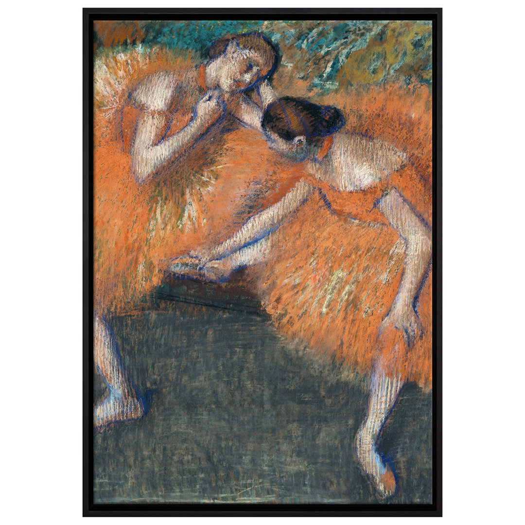 Gerahmter Kunstdruck Leinwandbild Zwei TÃ¤nzerinnen von Edgar Degas