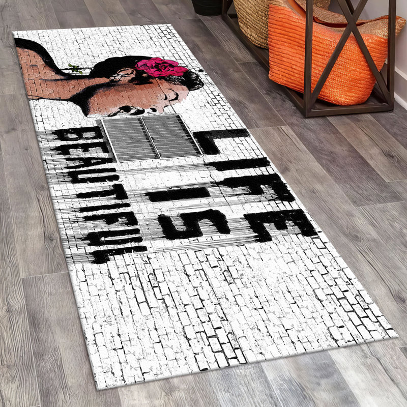 Traditional Motif With Pile Soft Printed Area Rug Featuring Elegant Floral Design and Intricate Patterns for Home Decor or Office Space
