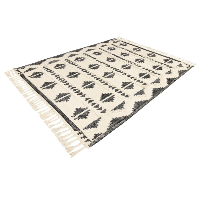 Annunciata Wool Moroccan Indoor Rug, Rectangle 5'1" x 8'