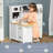 Large Play Kitchen With Full Set Of Appliances For A Modern Day Pretend Kitchen, Tons Of Storage, Corner Play Kitchen Set With Sound Effect, Educational Pretend Role Playset Game