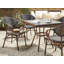 Genie Stacking Patio Dining Armchair with Cushion-652651983