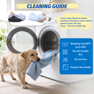 Lit pour chien rafraîchissant, housse de protection pour canapé en soie lavable avec fond antidérapant