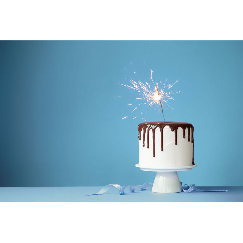 Birthday Cake - Photographie sur toile tendue, H 8 po x l 12 po