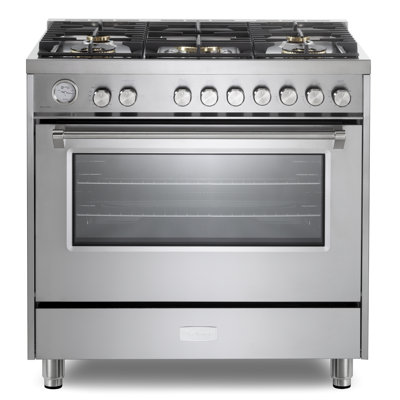 Verona Ultima Series 36 Inch Gas Range with 5 Sealed Burners (Stainless Steel)