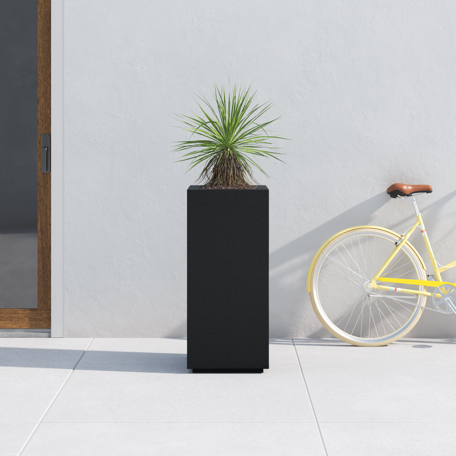Gita 16" Pot Planter, Black