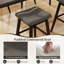 Ensemble de 4 tabourets de bar pivotants de 30 po avec siège et repose-pieds rembourrés-129370594